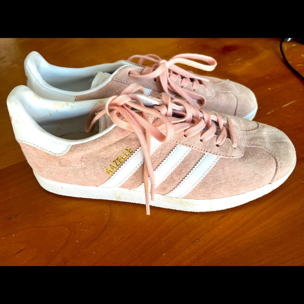 Pink, Adidas Gazelles, great condition, barely worn